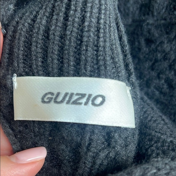 Danielle Guizio cable knit backless turtle neck dress - Picture 2 of 6